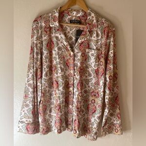 Lauren Ralph Lauren paisley print PJ top